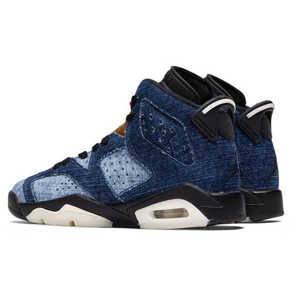 Air Jordan 6 Retro (GS) - Washed Denim/Black/Sail – Feature