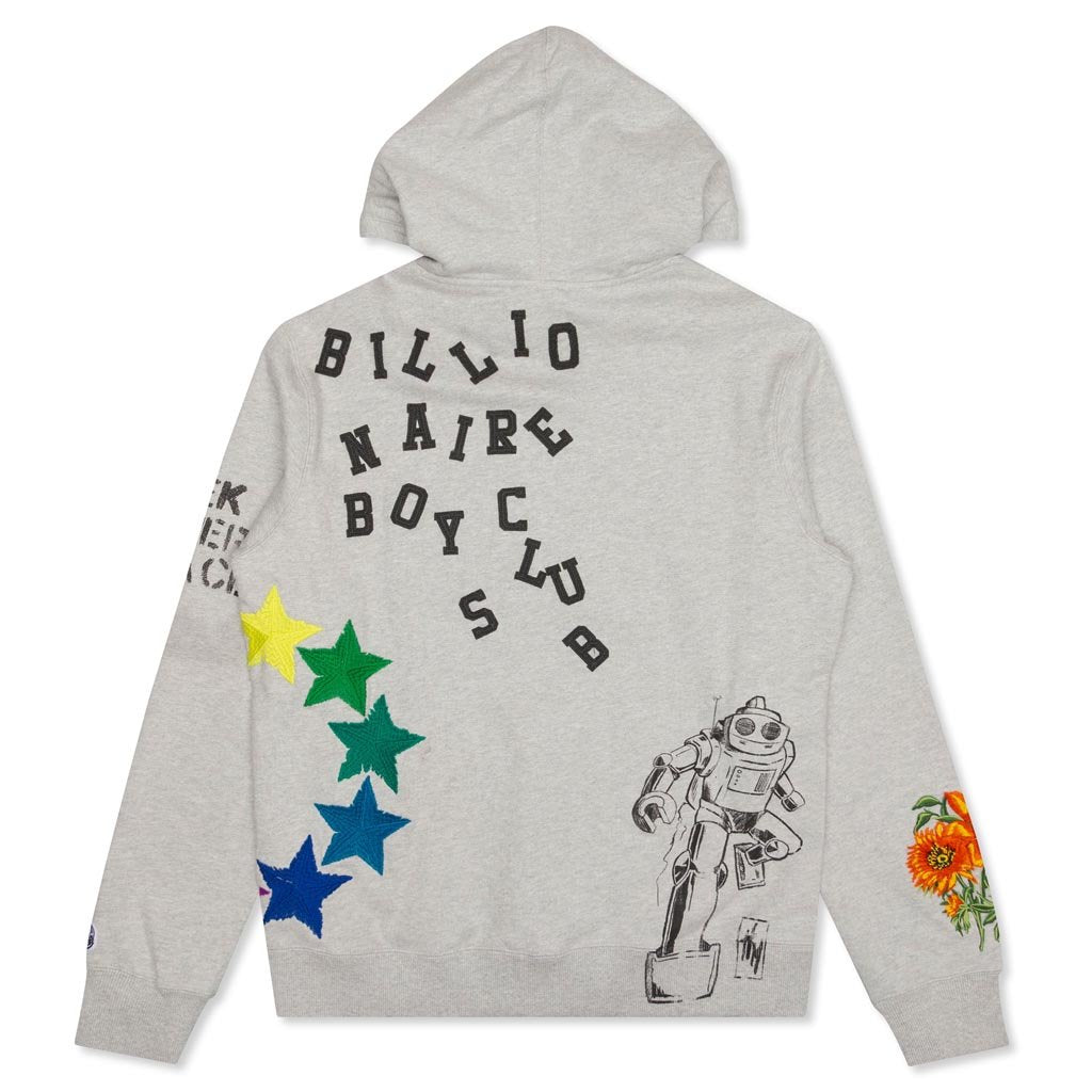 Billionaire Boys Club BB Shuttle Hoodie - Heather Grey – Feature