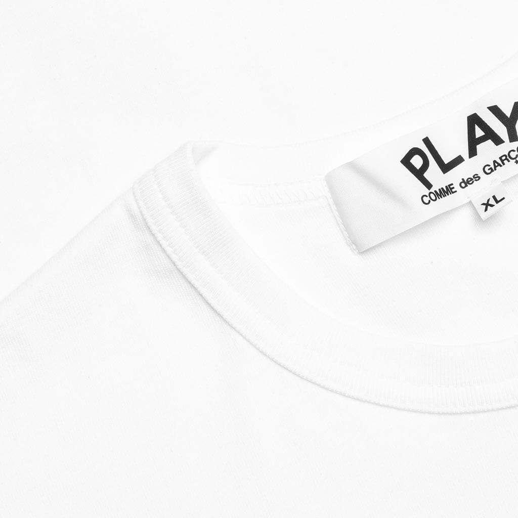 comme des garcons play white shirt