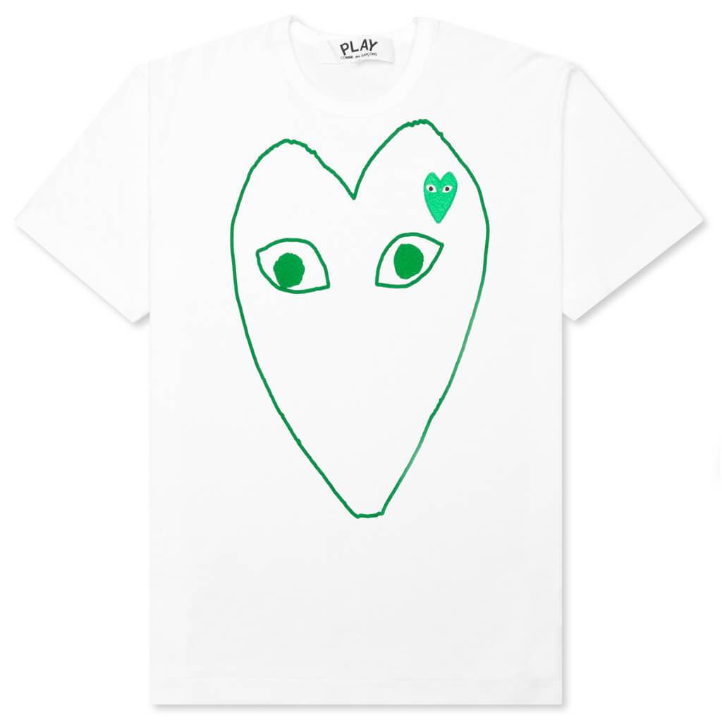 comme des garcons play t shirt white