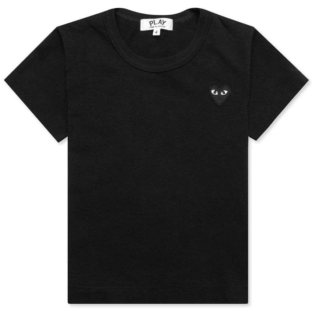 Comme des Garcons PLAY Kid's Black Emblem T-Shirt - Black – Feature