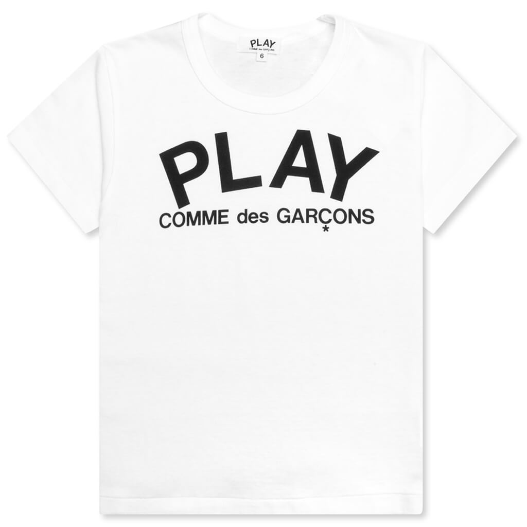 comme des garcons white tee