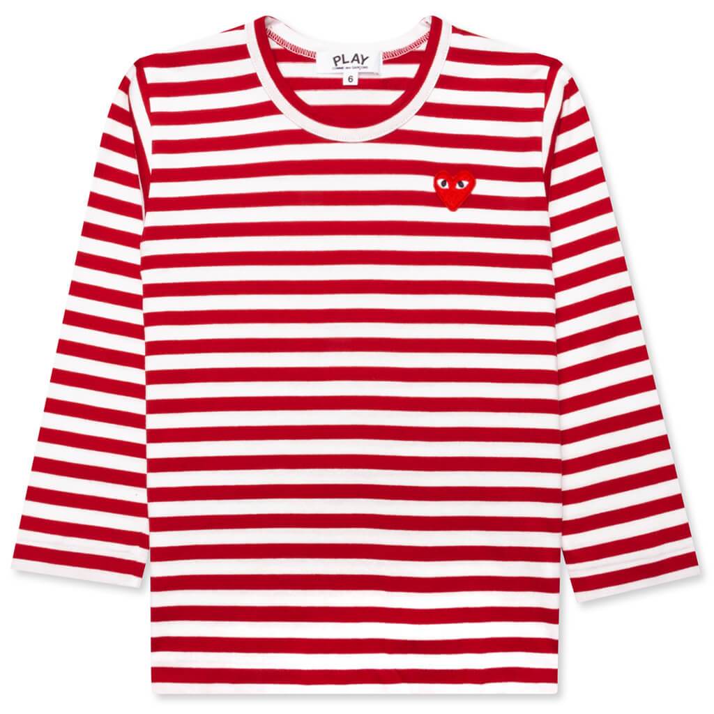 comme des garcons shirt striped long sleeve jersey