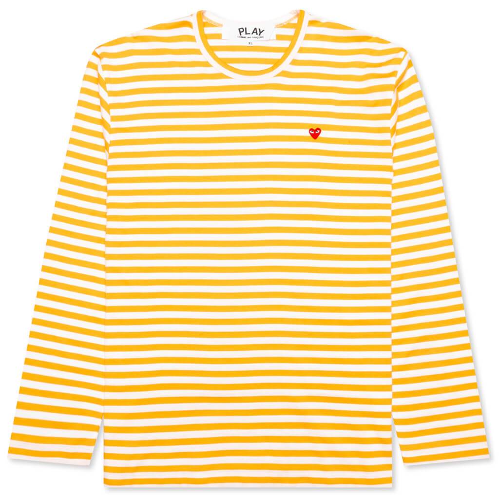 cdg black striped shirt