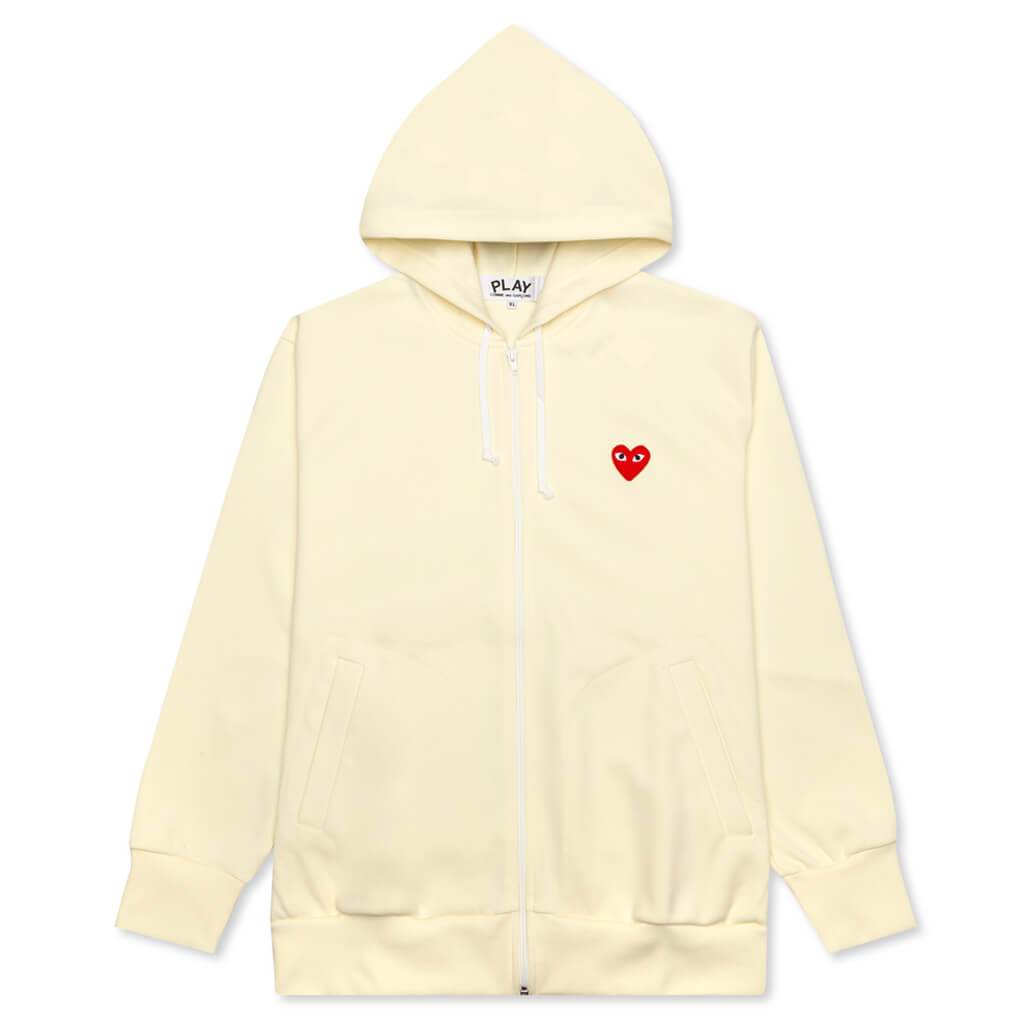 comme de garcon zip up hoodie