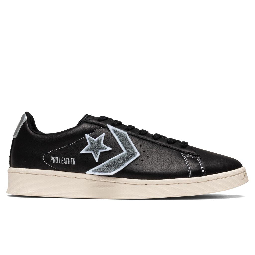 Converse Pro Leather Ox - Black/Silver – Feature