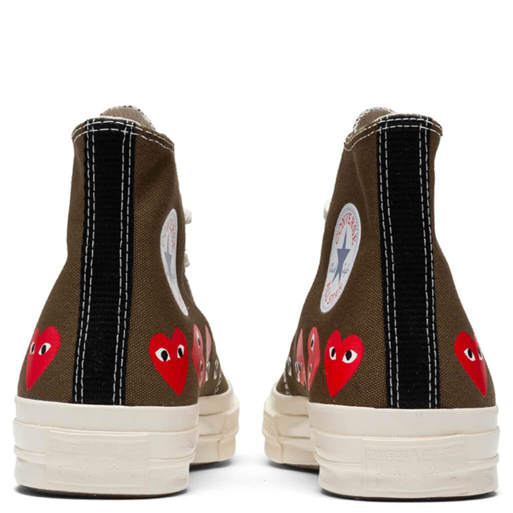 Converse X Comme Des Garcons Play All Star Chuck 70 Hi Multi Heart Feature