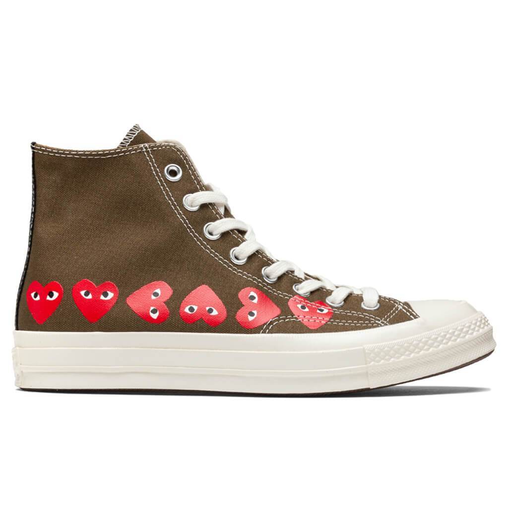 comme des garcons converse khaki