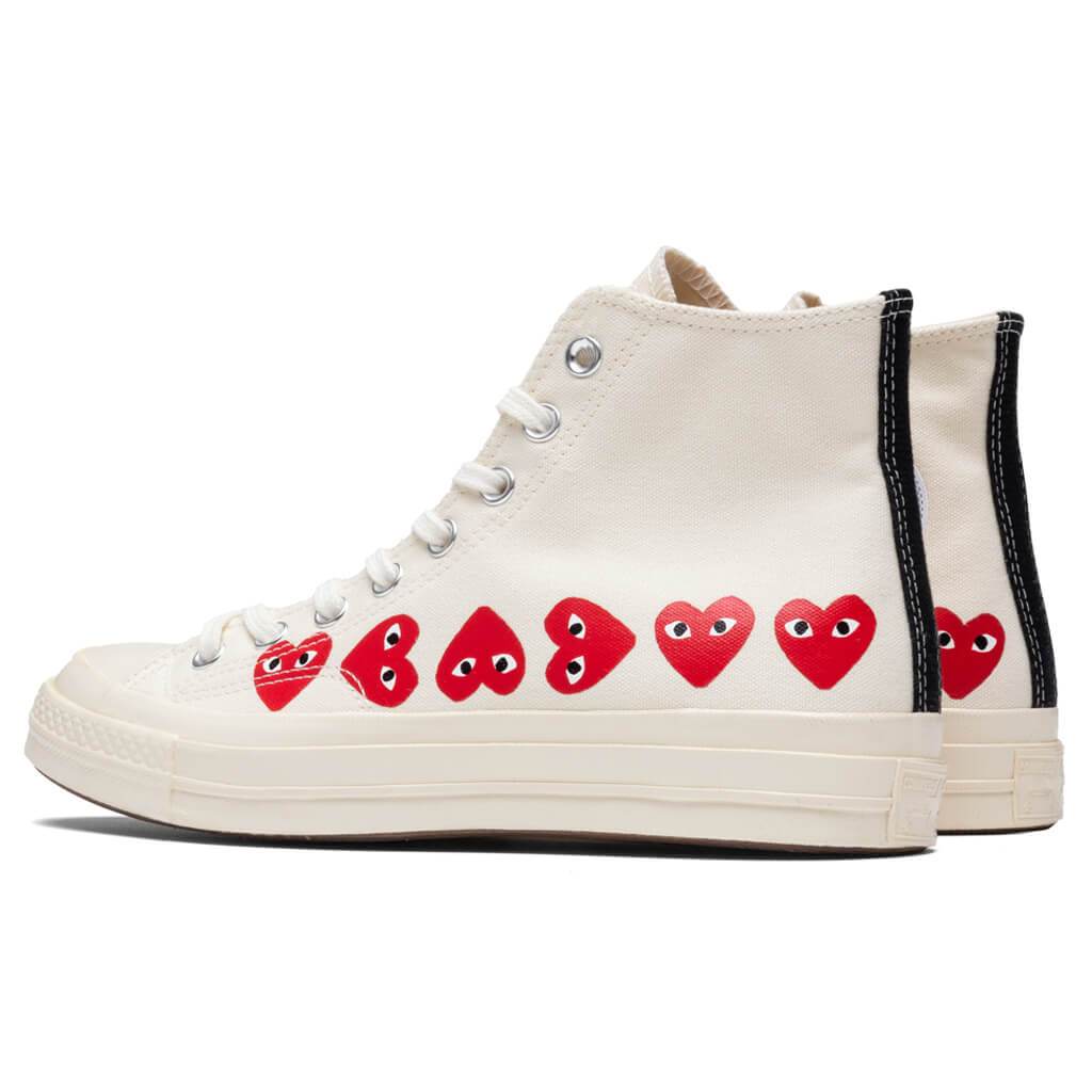 off white converse heart