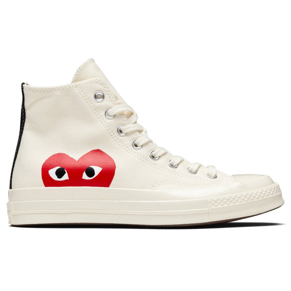 White Converse x PLAY Comme des Garcons All Star Chuck – Feature