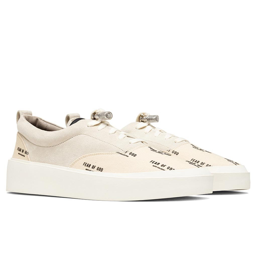 Fear Of God 101 Lace Up Sneaker - Bone/Cream/FOG Print – Feature