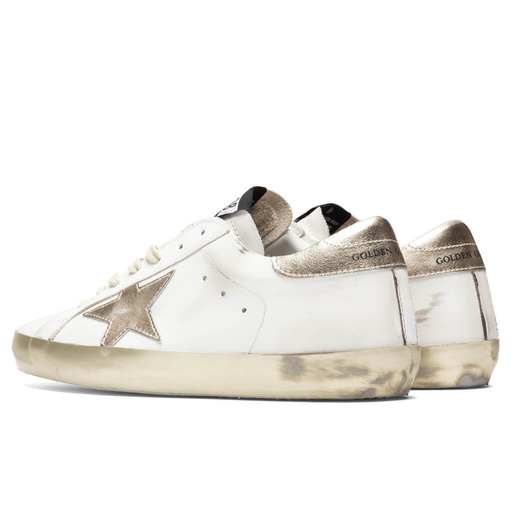 golden goose sneakers white and gold