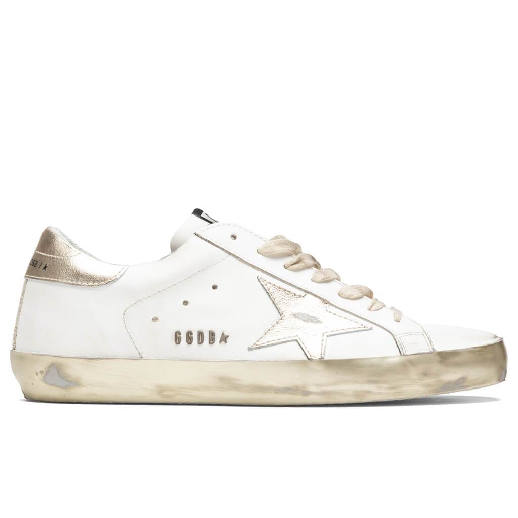 golden goose sneakers white and gold