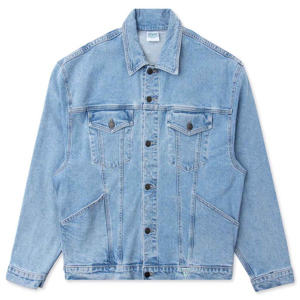 Guess Oversize Mountain Denim Jacket - Rivera Light Indigo – Feature