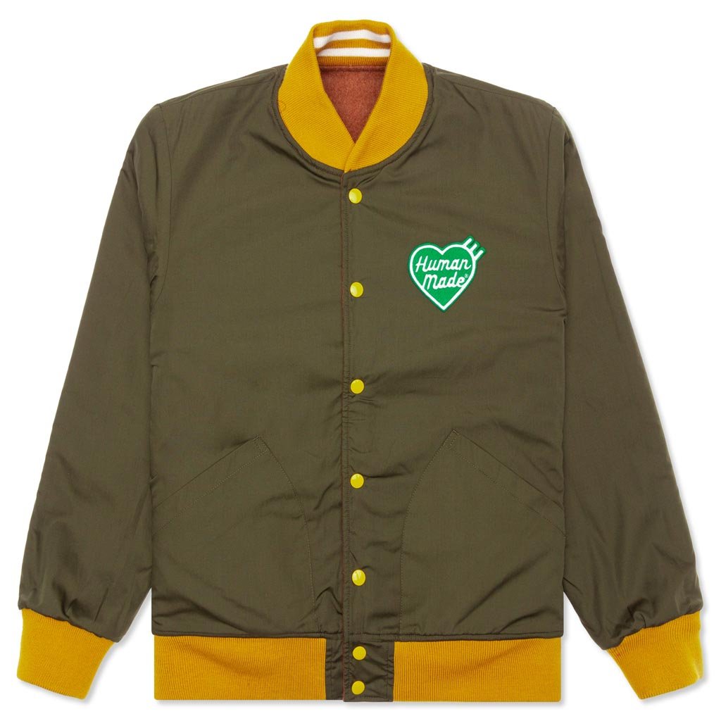 Human Made Varsity Jacket - Brown – Feature