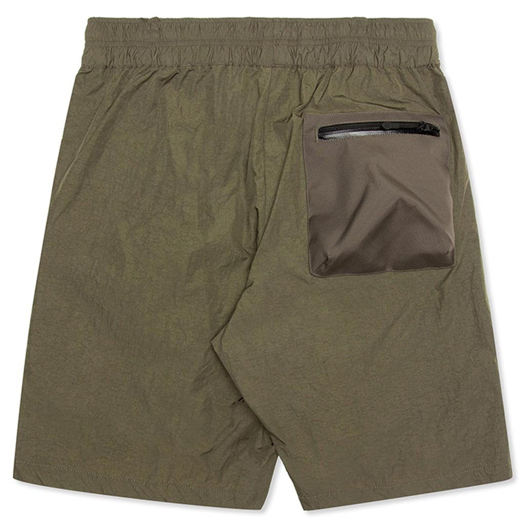 John Elliott High Shrunk Nylon Cargo Shorts - Olive – Feature