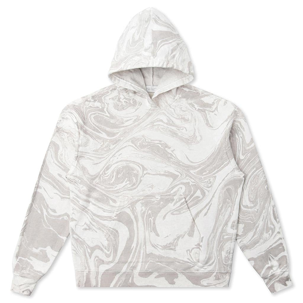 John Elliott Marble Dye Hoodie - Grey – Feature