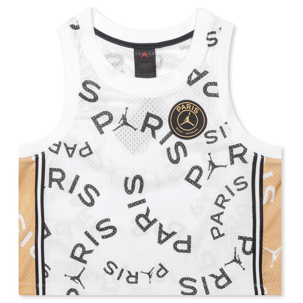 Jordan x Paris Saint-Germain Jersey - White/Club Gold – Feature
