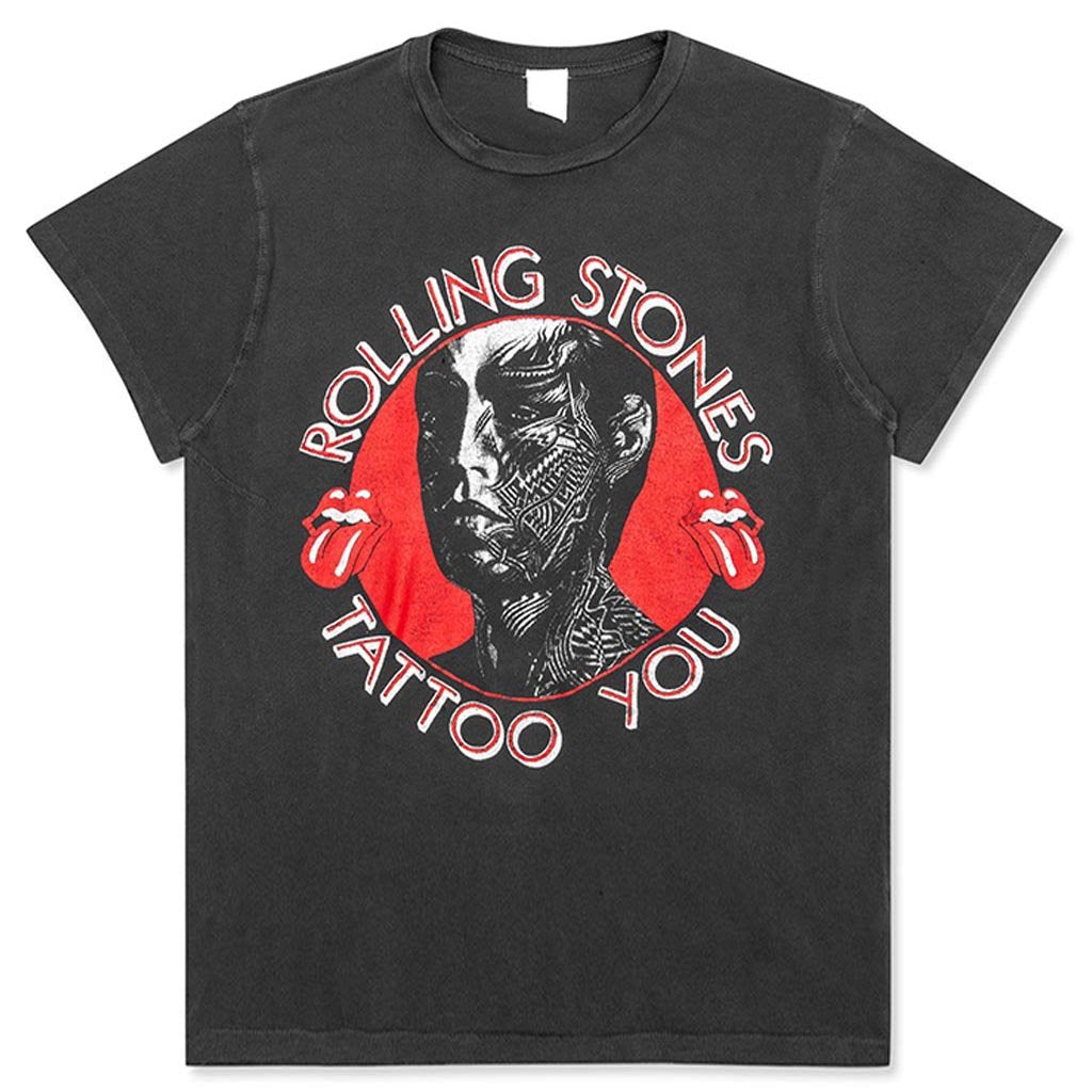 Madeworn The Rolling Stones Tattoo You Tee Coal Feature