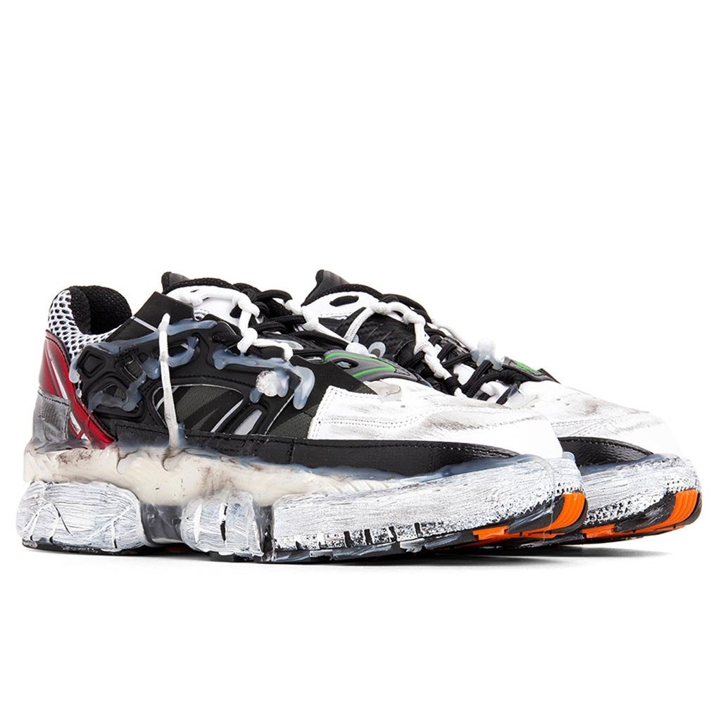 Maison Margiela Fusion Sneaker Low Top - Black/White/Red – Feature