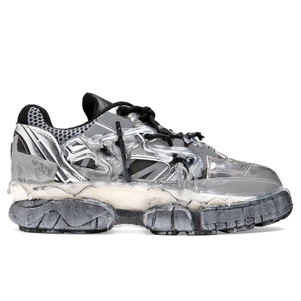 Maison Margiela Fusion Sneaker Low Top - Silver/Black – Feature