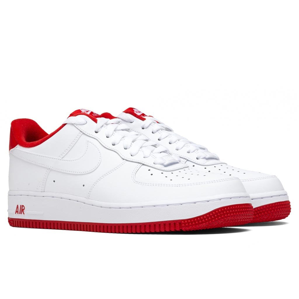 Nike Air Force 1 '07 - White/University Red – Feature