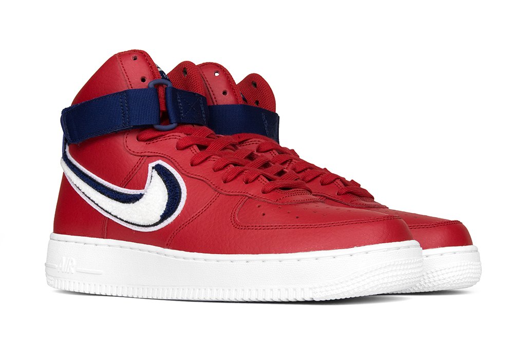 Nike Air Force 1 High '07 - Gym Red/White-Blue Void/White – Feature