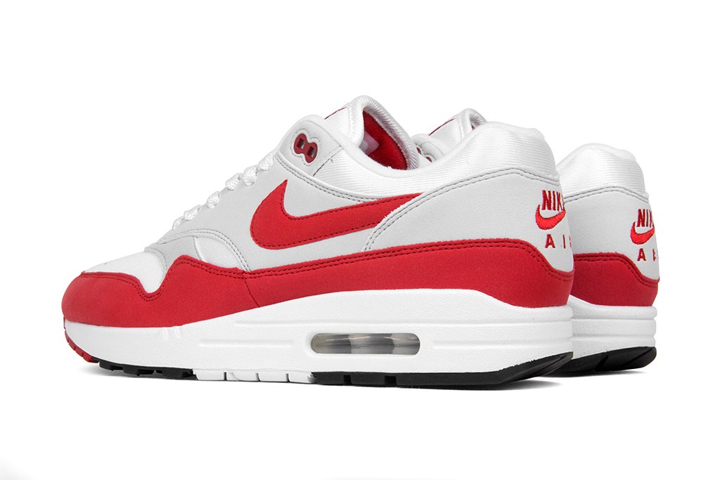 nike air max 1 red white grey