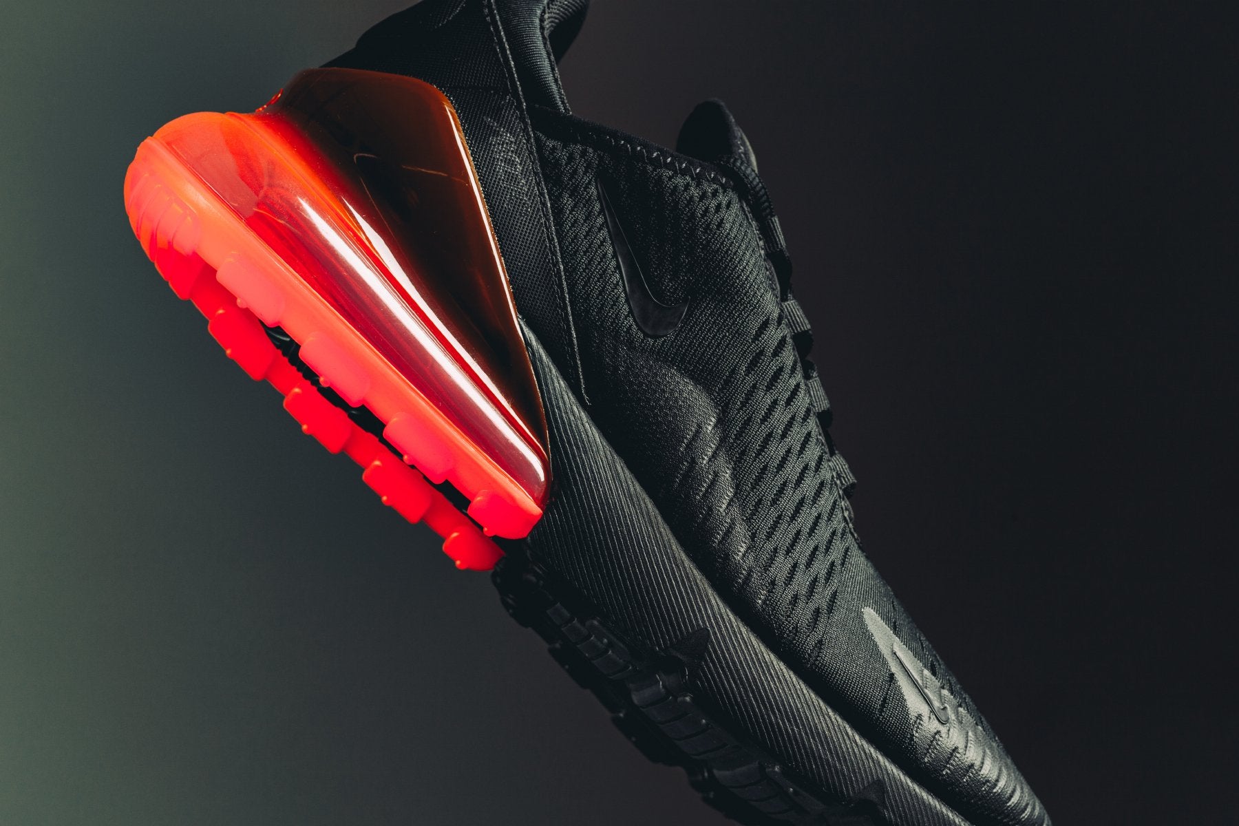 nike air max 270 black and hot punch