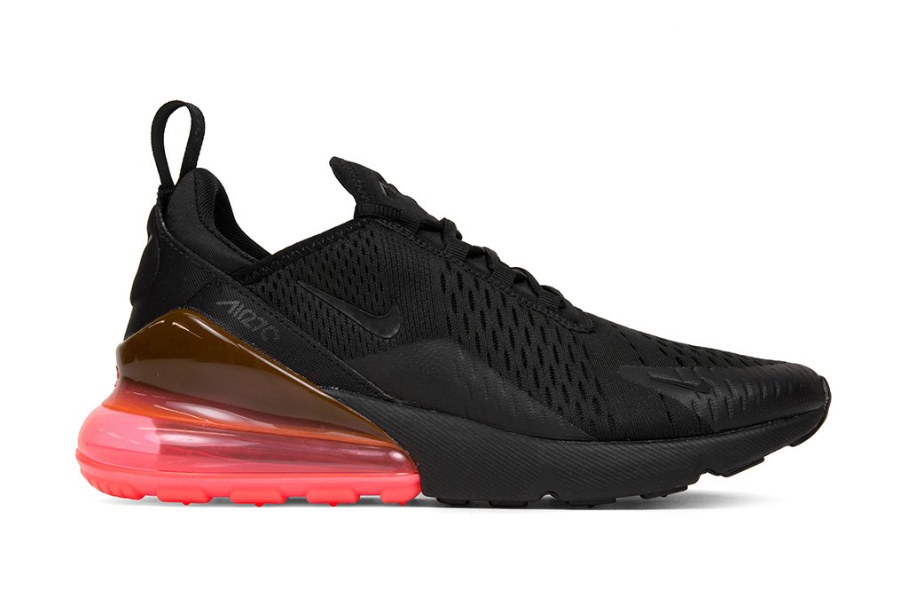 air max 270 black and hot punch