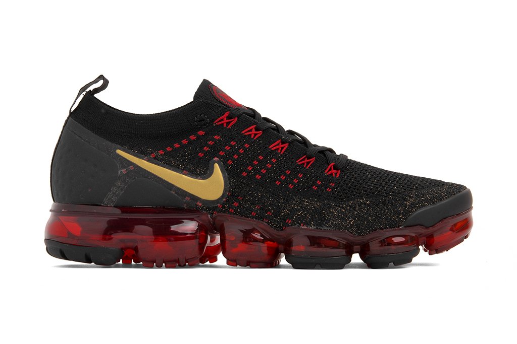 Nike Air VaporMax Flyknit 2 CNY - Black/Metallic Gold – Feature