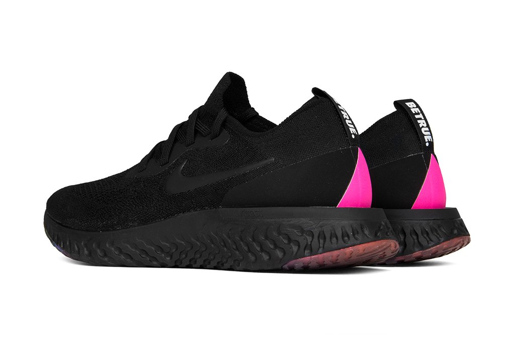 nike react black pink