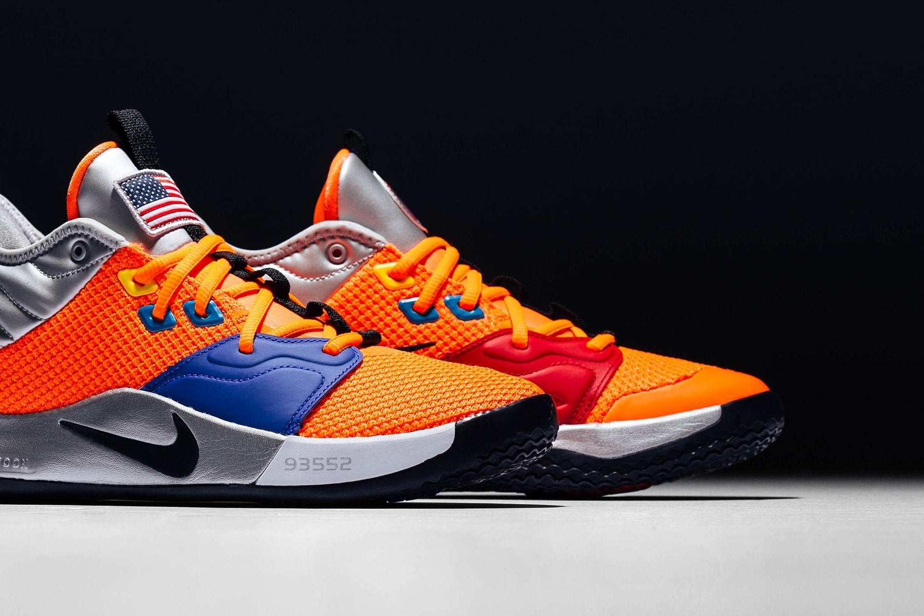 nike pg 3 nasa total orange