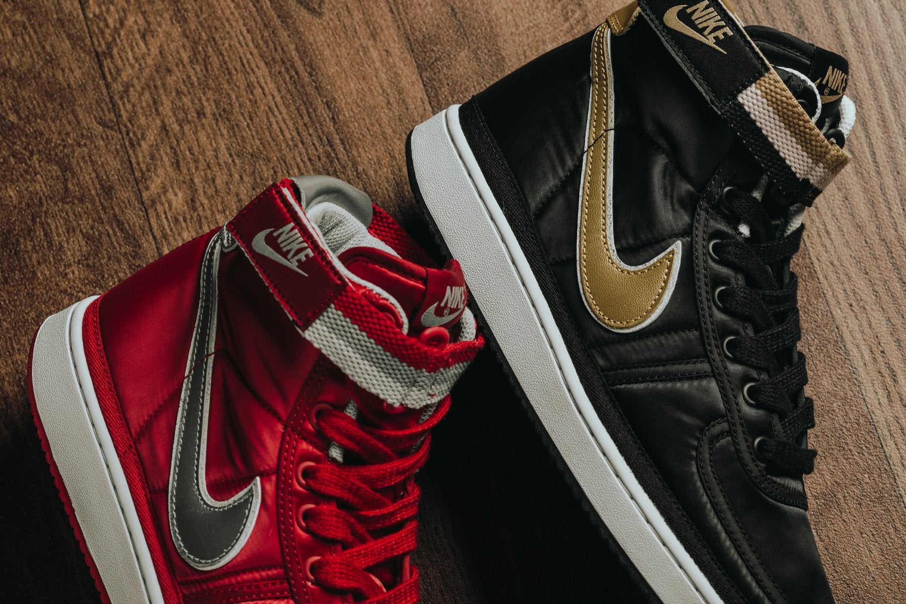 nike vandal high supreme black gold