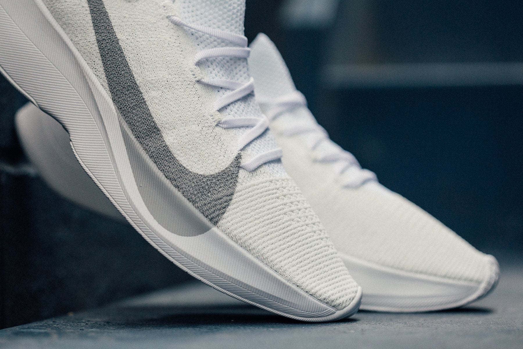 nike react vapor street flyknit white