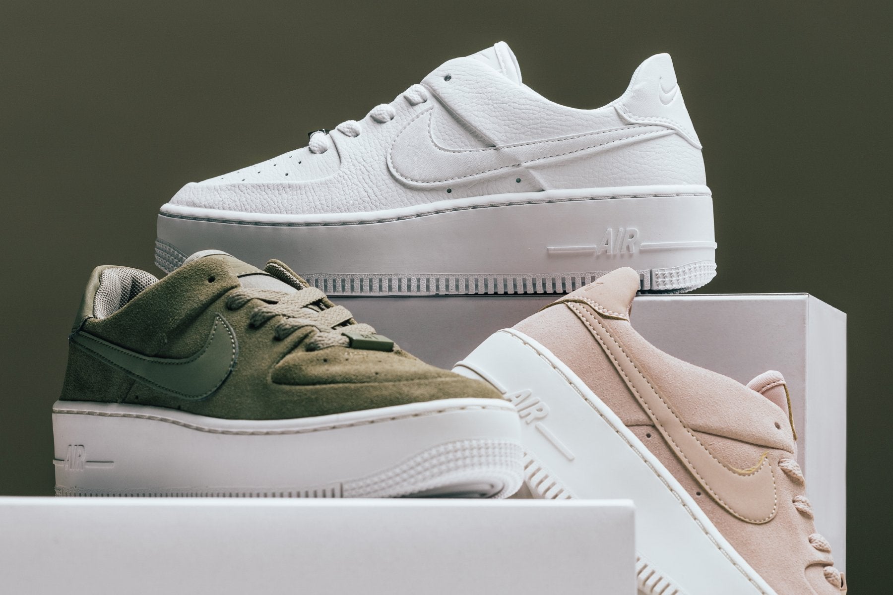 womens nike air force one sage low