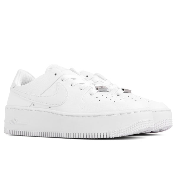 nike air force 1 womens sage low white