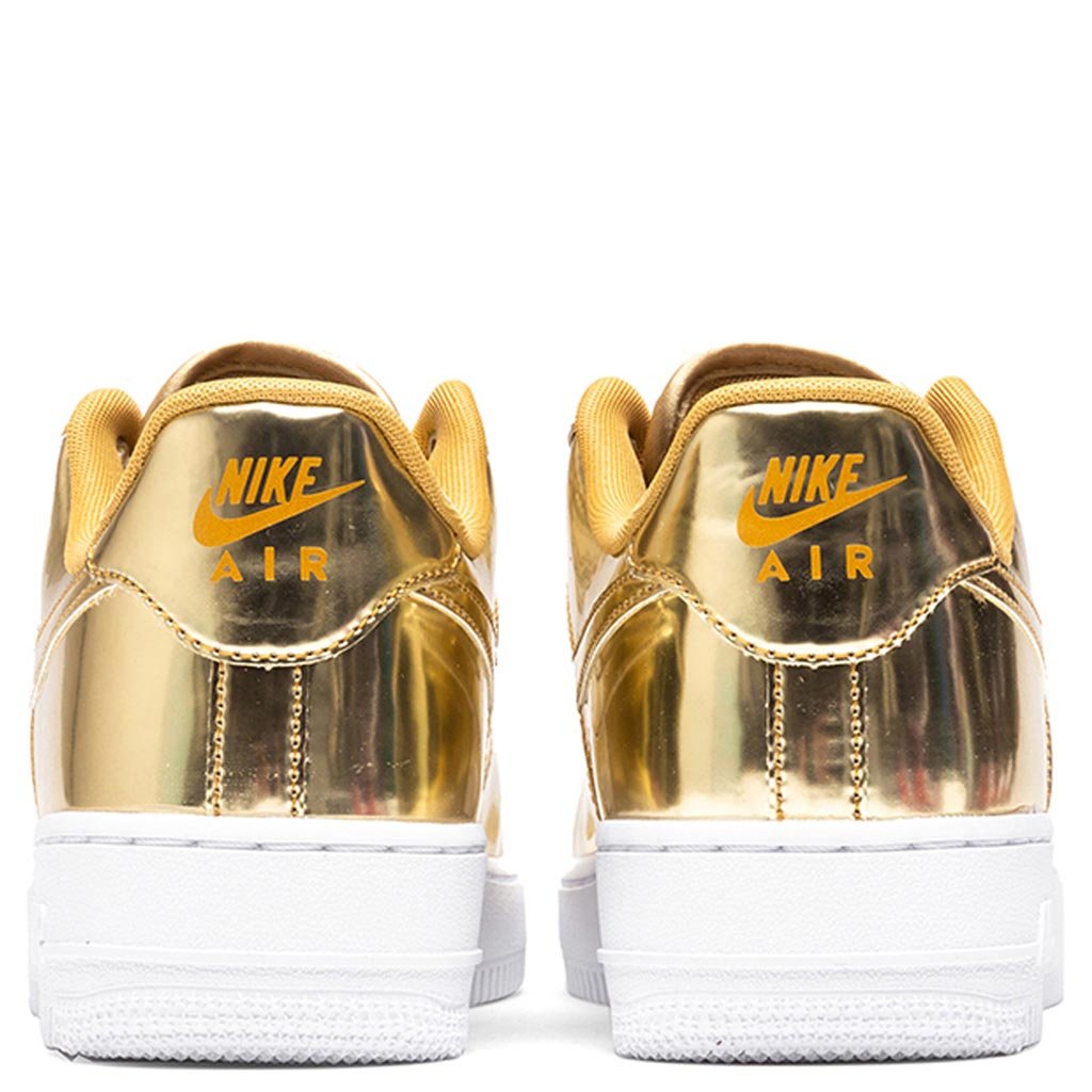 nike women's air force 1 sp metallic gold