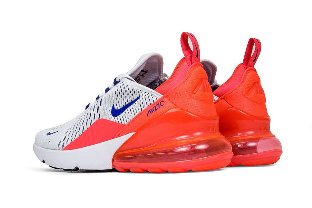 White and Red Nike Air Max 270 – Feature