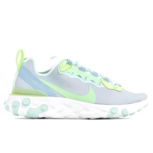 Nike Women's React Element 55 - White/Frosted Spruce-Barely Volt – Feature