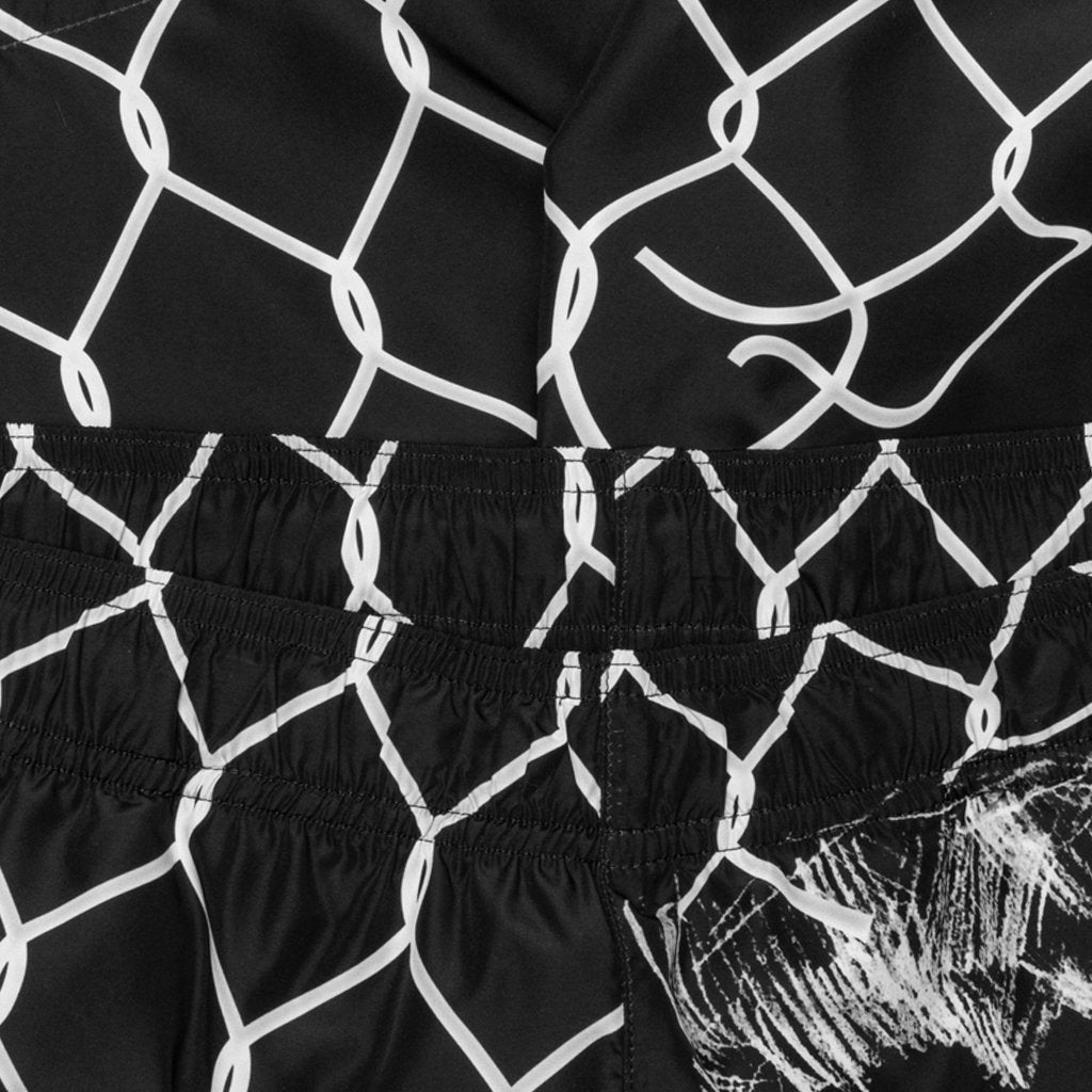 Off-White c/o Virgil Abloh Broken Fence Swimshorts - Black/White – Feature