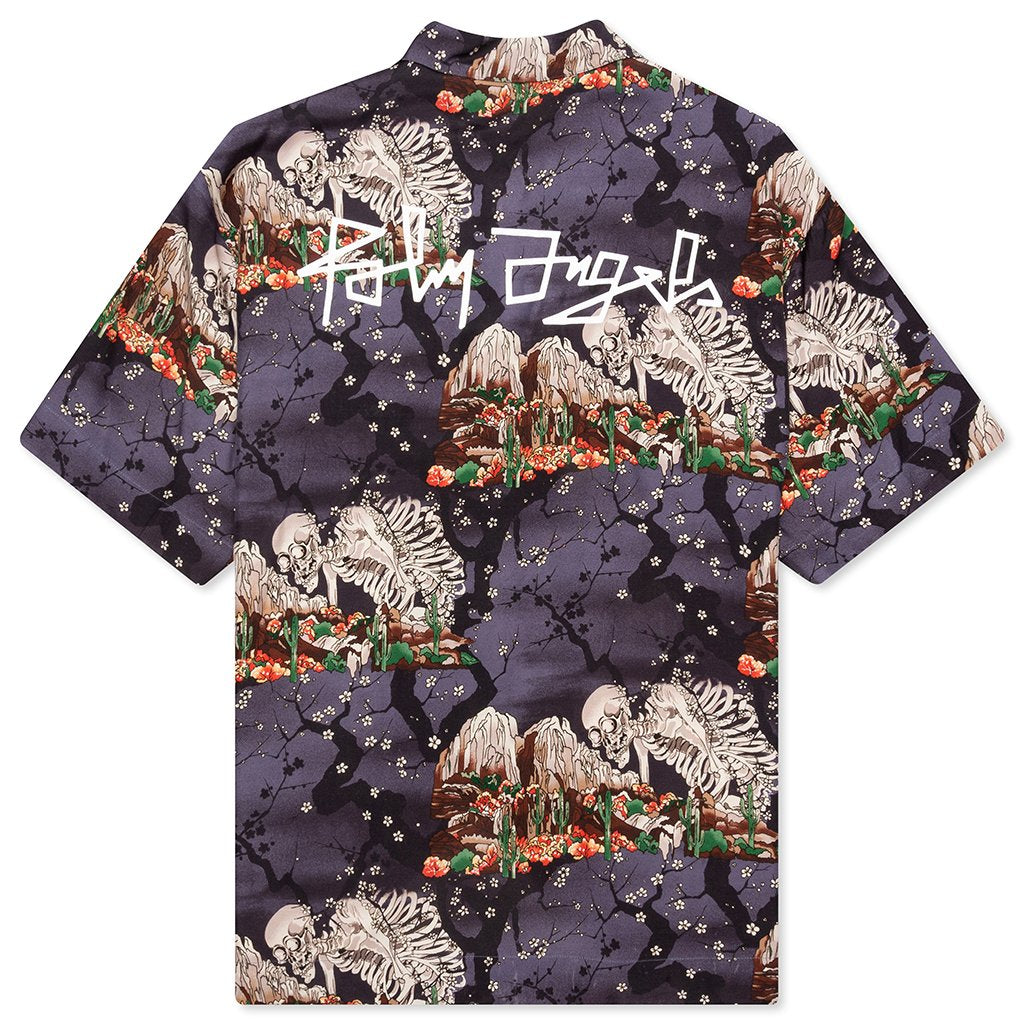 Palm Angels Allover Skull Bowling Shirt - Black/Multi – Feature