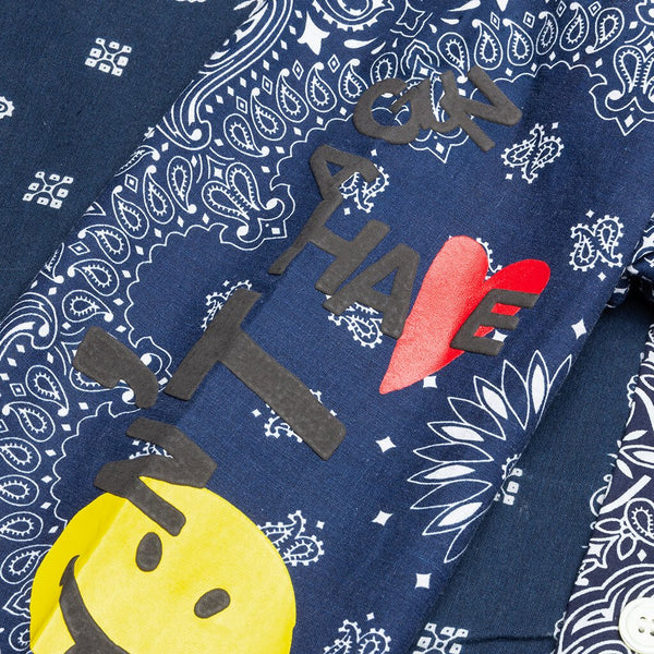 Readymade Bandana Sleeping Shirt - Navy