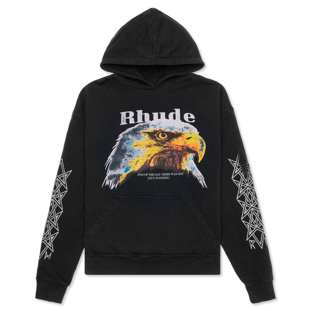 Rhude Bald Eagle Hoodie - Black – Feature