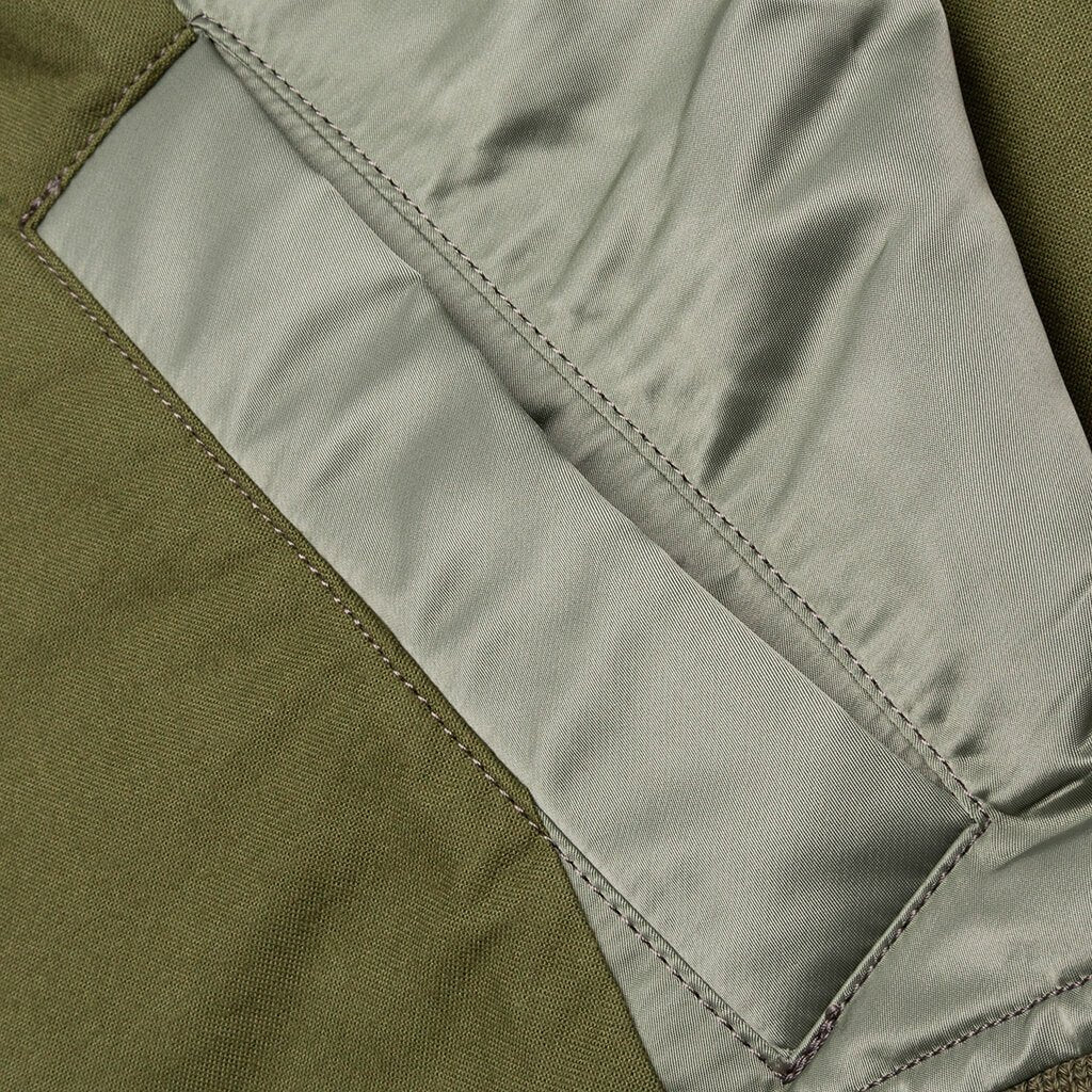 Sacai Nylon Twill x Cotton Shirt - Khaki – Feature