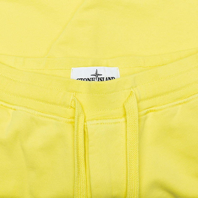 Stone Island Jersey Logo Fleece Shorts - Lemon – Feature