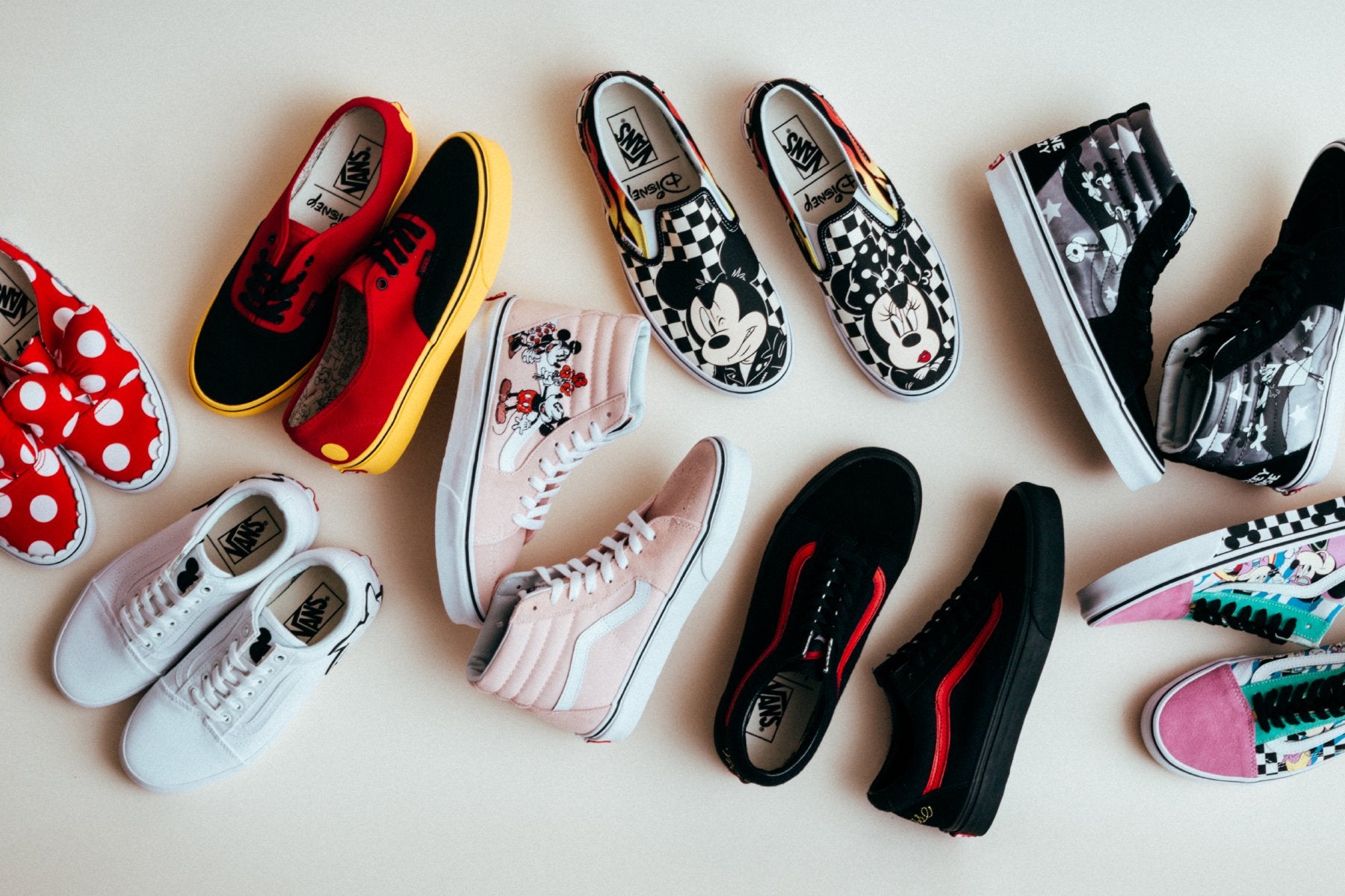 mickey flame vans