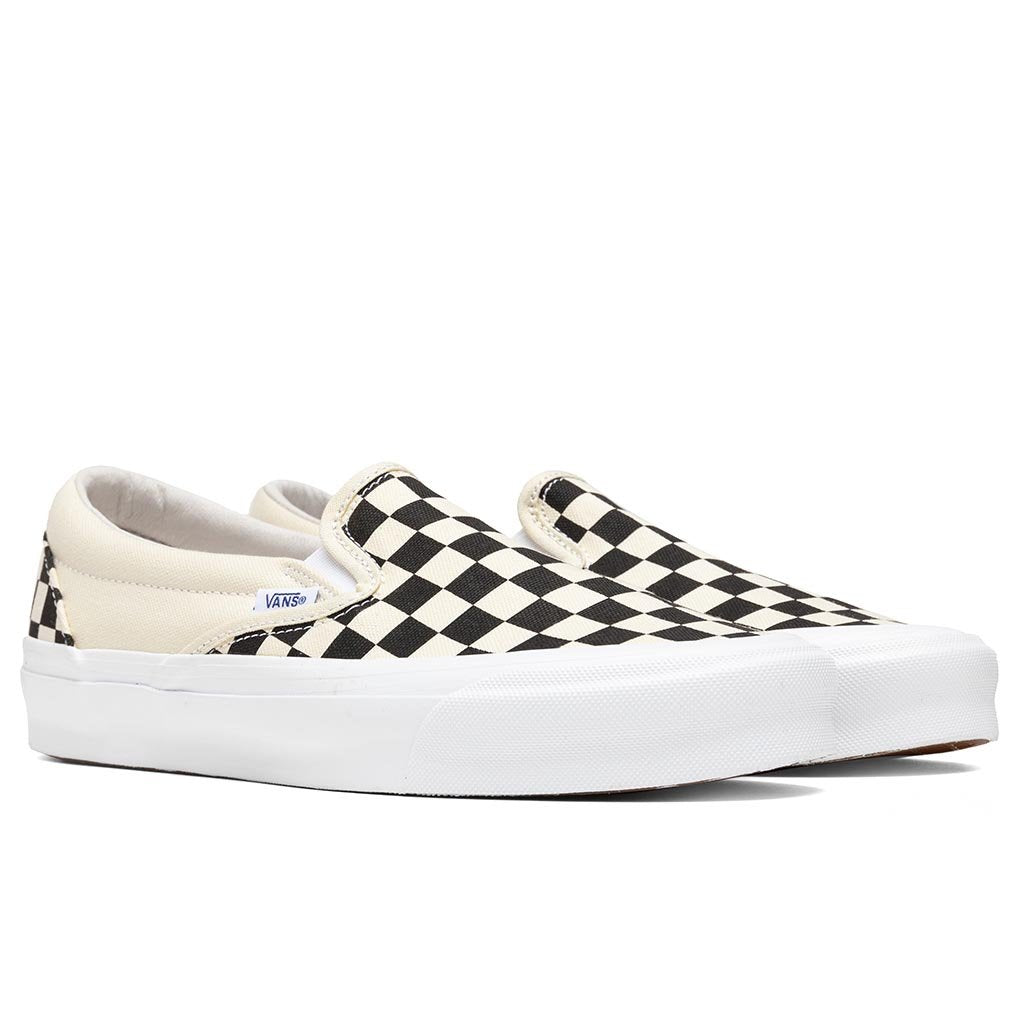 vans vault og checkerboard slip on