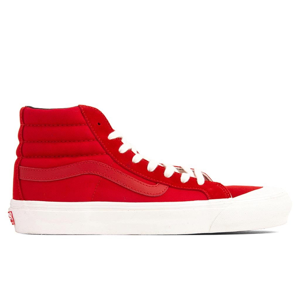 vans vault red checkerboard