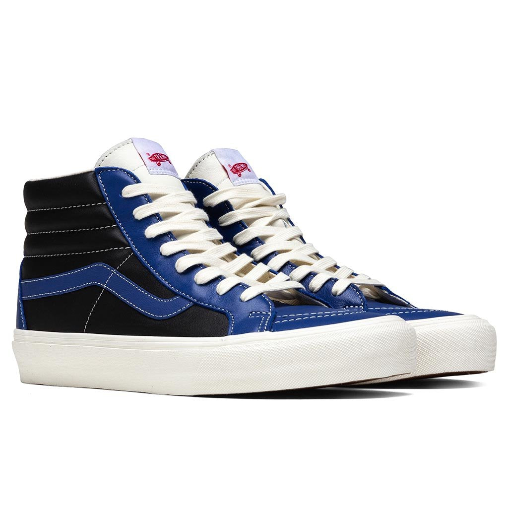 vans sk8 hi blue black